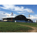 Hangar préfabriqué de toiture de panneau &quot;sandwich&quot; de cadre en acier